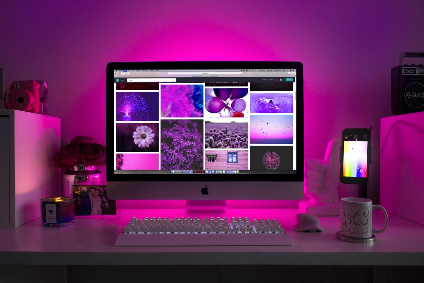 Écran créatif pour illustrer le webdesign