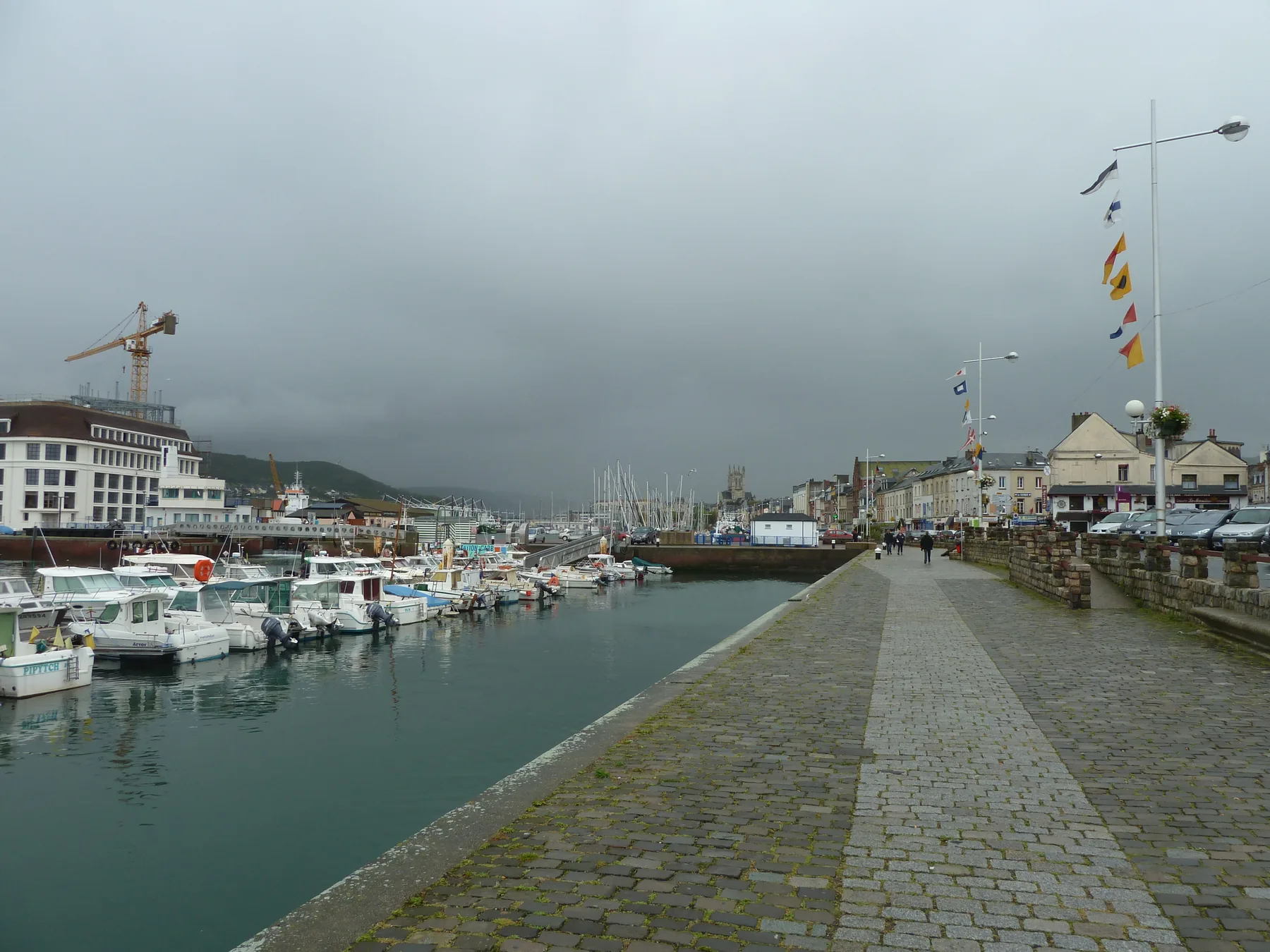 Vue sur la ville et le littoral de Fécamp